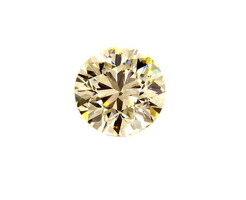 GIA Certified Natural Round Cut Loose Diamond 0.80 CT Light Yellow Color VVS2