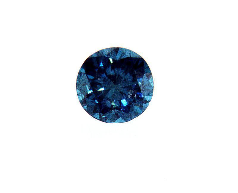 GIA Certified Round Brilliant Loose Fancy Blue Diamond Carat