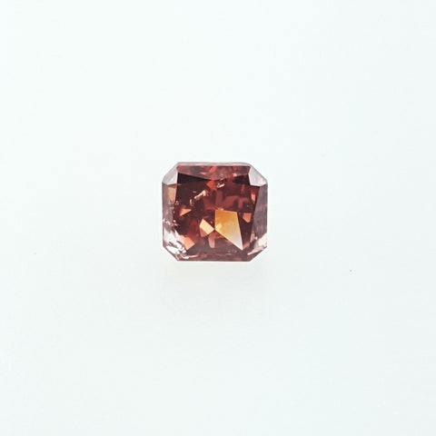 GIA Certified Natural Radiant Cut Fancy Deep Brownish Pink Diamond 0.72 Cts I1