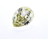 GIA Certified Natural PEAR Cut Loose Diamond 2 CT Fancy Light Yellow VS2 Clarity