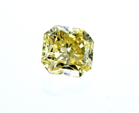 GIA Certified Natural Radiant Cut Rare Fancy Green Yellow Loose Diamond 0.60 CT
