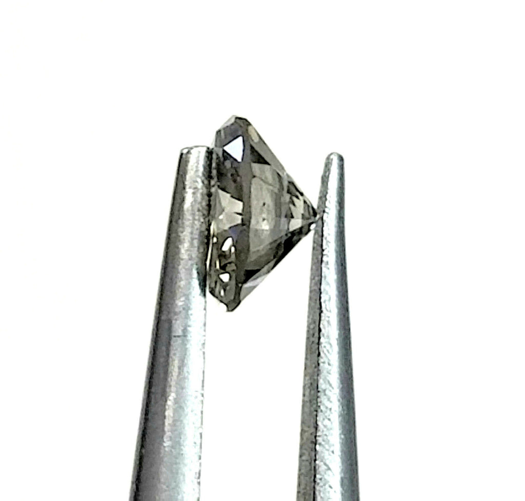 Fancy Dark Gray Color 0.18 CT SI1 GIA Certified Natural Loose Diamond Round  Cut