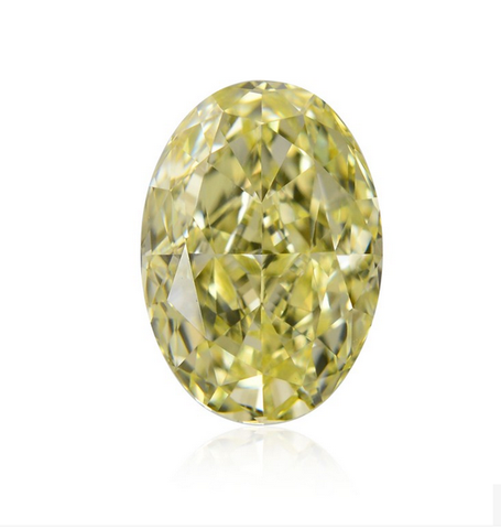2 CT Natural Loose Diamond GIA Certified Oval Cut Fancy Light Yellow VS1 Clarity