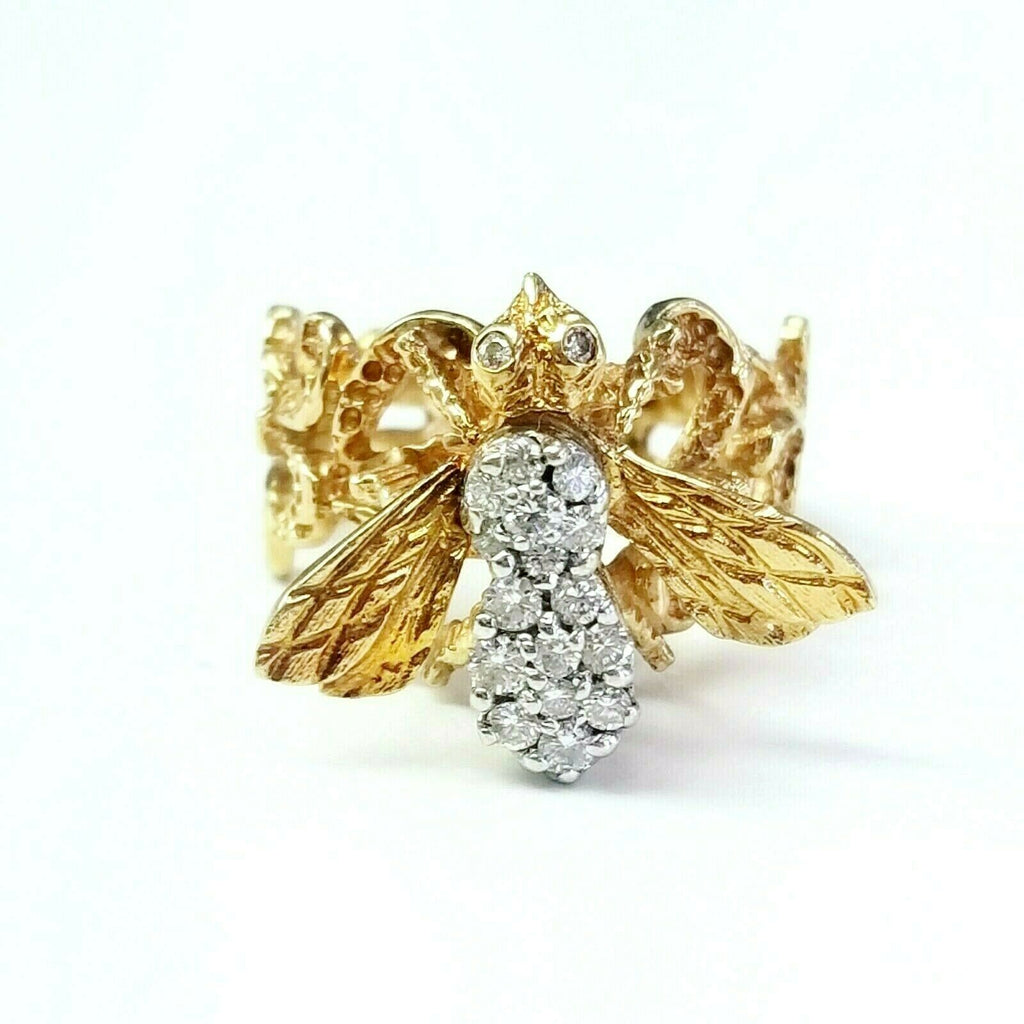 Bee diamond ring deals