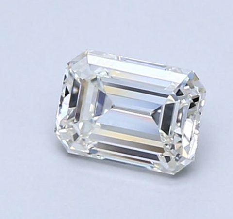 Real Diamond 1.00 CT Natural Loose Emerald Cut N Color VS1 Clarity GIA Certified