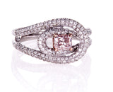 GIA Certified Natural Brilliant FANCY PINK Radiant Diamond Ring 1.50 CT 18K Gold
