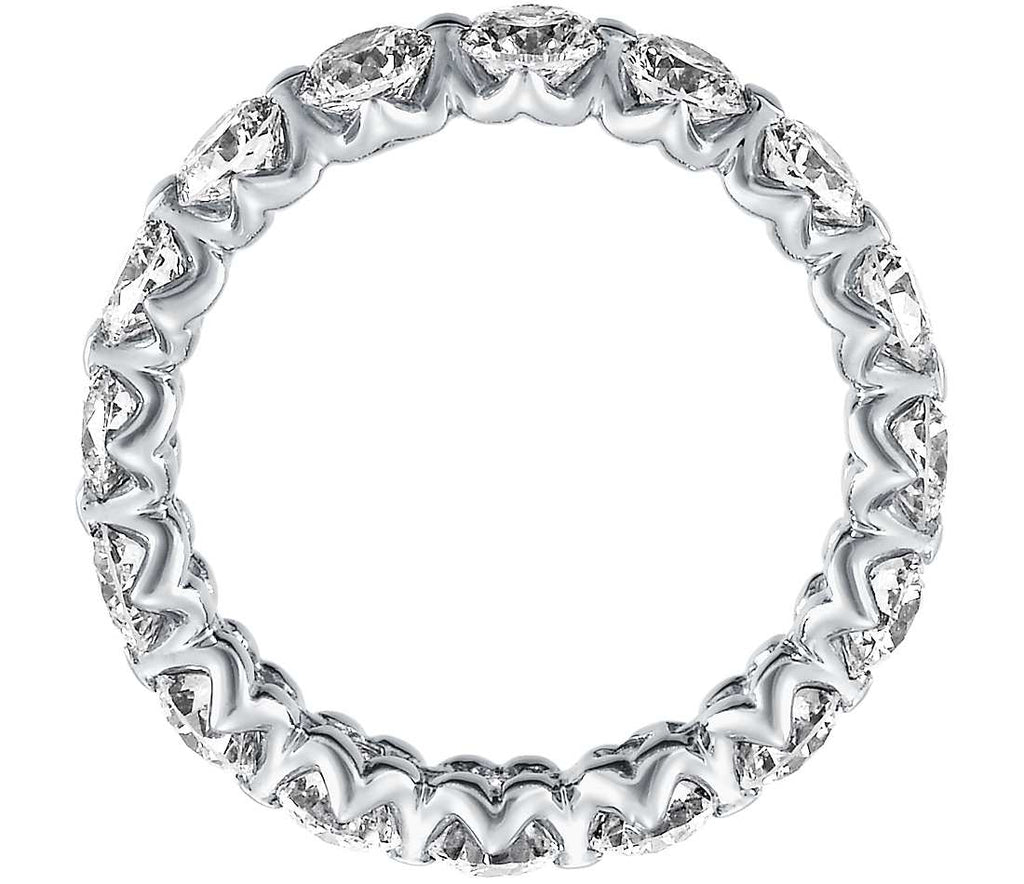 Floating diamond eternity ring in platinum discount