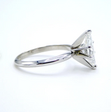 GIA Certified 0.72 Carat Marquise Diamond 14 Karat White Gold Engagement Ring