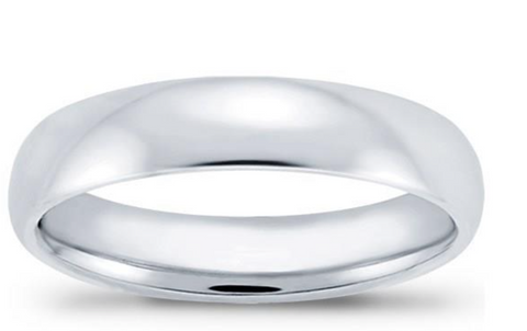 6mm Comfort-Fit Wedding Band 14K White Gold