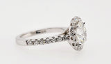 3CT Diamond Engagement Ring Round Cut Brilliant Lab Created 14K White Gold