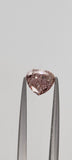 0.66CT Pink Loose Diamond Natural Fancy Color GIA Certified Heart Cut Brilliant