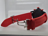 Rare Jacob & Co Grand Red Color Watch 5 Time Zone Original PVD Stainless Steel
