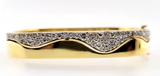 2CT Diamond Clip-on Bracelet 18 Yellow Gold Natural F VVS2 Certified