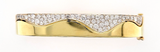 2CT Diamond Clip-on Bracelet 18 Yellow Gold Natural F VVS2 Certified