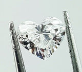 Natural Loose Diamond 0.75 CT E Color SI1 Clarity GIA Certified Heart Cut