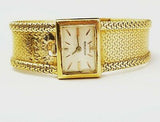 Jaeger- LeCoultre Ladies Watch Vintage Estate 18k Yellow Gold Swiss Movement