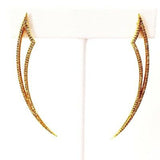 Beautiful Long Drop Earrings Ladies 2.00 Diamonds 18k Yellow Gold Stylish