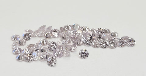 1CT Pink Loose Diamonds 100% Natural Round Cut Brilliant Fancy Color 3mm