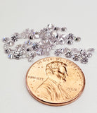 1CT Loose Diamonds Fancy Purple Pink Color Small Natural Round Cut Brilliant 2.2mm