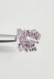 1CT Loose Diamonds Fancy Purple Pink Color Small Natural Round Cut Brilliant 2.2mm