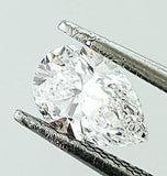 GIA Certified Pear Cut Natural Loose Diamond 0.81 Carats D Color VS2 Clarity