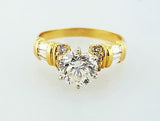 Natural Diamond Round Cut Engagement Ring 1.83 carat K color SI2 GIA Certified