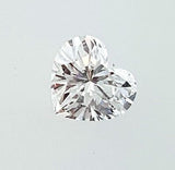 GIA Certified Heart Cut Natural LOOSE DIAMOND 0.72 Carats H Color VVS2 Clarity