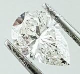 GIA Certified Pear Cut Natural Loose Diamond 0.81 Carats F Color SI2 Clarity