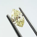 GIA Certified Marquise Cut Natural Loose Diamond 0.70 Cts Fancy Light Yellow VS1