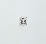 EGL Certified Natural Princess Cut 0.70 Ct Loose Diamond F Color SI Clarity