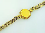 Vintage Luxury Omega Women's Swiss Diamond Watch 18K Yellow Gold 1.70 Carat