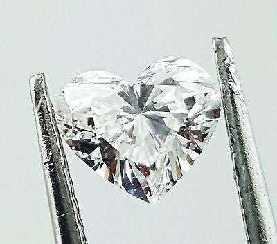 GIA Certified Heart Cut Natural LOOSE DIAMOND 0.75 Carat E Color SI1 Clarity