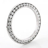 Stainless Steel Diamond Watch Bezel for Rolex 1.20 CTW G-H Color 36mm
