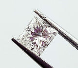 EGL Certified Natural Princess Cut 0.70 Ct Loose Diamond F Color SI Clarity