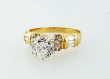 Natural Diamond Round Cut Engagement Ring 1.83 carat K color SI2 GIA Certified