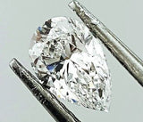 GIA Certified Pear Cut Natural Loose Diamond 0.73 TCW D Color VS2 Clarity
