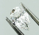 GIA Certified Pear Cut Natural Loose Diamond 0.73 TCW D Color VS2 Clarity