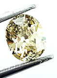 GIA Certified Natural Oval Cut Fancy Yellow Loose Diamond 1.00 Carat SI2 Clarity