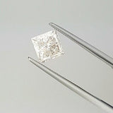 EGL Certified Natural Princess Cut Loose Diamond 1.20 Cts F color SI1 Clarity