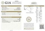 GIA Certified Heart Cut Natural LOOSE DIAMOND 0.72 Carats H Color VVS2 Clarity