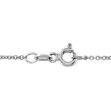 3/4 CTW Round Cut Solid 14k White Gold Halo Pendant 18" Necklace VS2