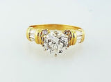 Natural Diamond Round Cut Engagement Ring 1.83 carat K color SI2 GIA Certified