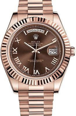 Rolex Watch President Day Date II 18K Rose Gold Gent's 41mm Box pa Popular Diamonds