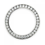Stainless Steel Diamond Watch Bezel for Rolex 1.20 CTW G-H Color 36mm