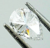 GIA Certified Pear Cut Natural Loose Diamond 0.73 TCW D Color VS2 Clarity