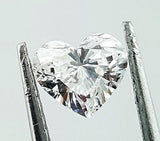 GIA Certified Heart Cut Natural LOOSE DIAMOND 0.75 Carat E Color SI1 Clarity