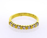 Diamond Wedding Band Women's 14k Yellow Gold Natural Round Cut 0.32 CTW G SI1