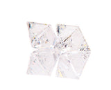 Princess Cut Natural Loose Diamonds GIA Certified MATCHED PAIR FOR EARRING 3/4CT