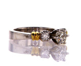 Diamond Engagement Ring 14k Yellow Gold Natural Round Cut 9/10 CTW G-H SI2