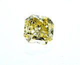GIA Certified Natural Radiant Cut Rare Fancy Green Yellow Loose Diamond 0.60 CT
